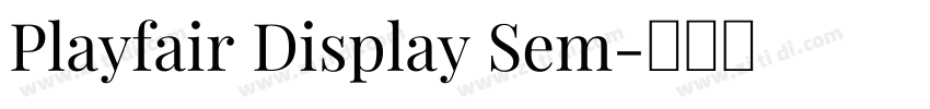 Playfair Display Sem字体转换